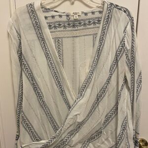 Dylan cross front cotton blouse (medium)